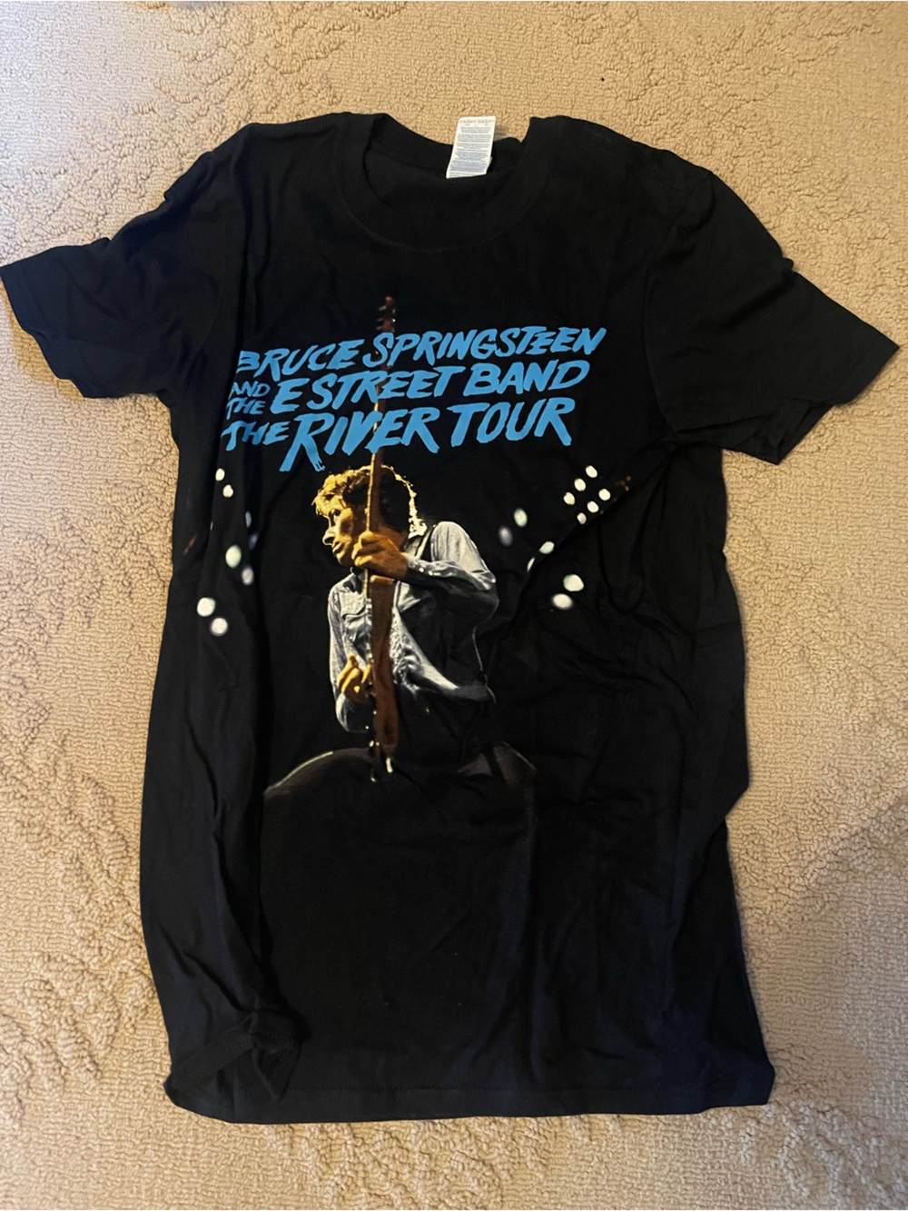 Bruce Springsteen The River Tour Black Graphic T-Shirt women’s medium Europe